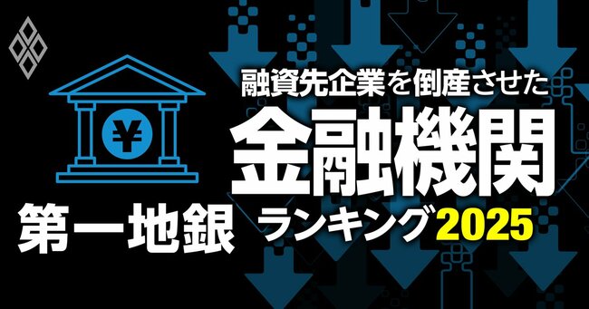 融資先企業を「倒産」させた金融機関ランキング2025#48