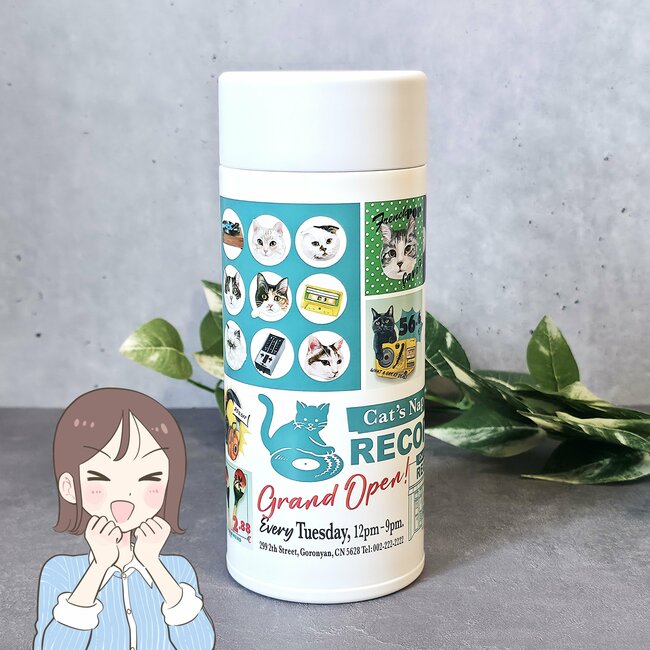 360度どこを見てもカワイイ!アフタヌーンティーの“ネコまみれボトル”5時間たってもお茶が温かいんです!