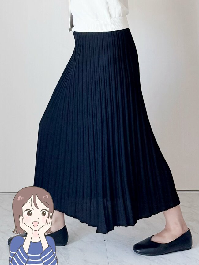 「もっと早く購入すればよかった」無印良品の“ふんわりスカート”裾がひらりと揺れて素敵！「何着か揃えたい」「細見えします！」《購入レビュー》