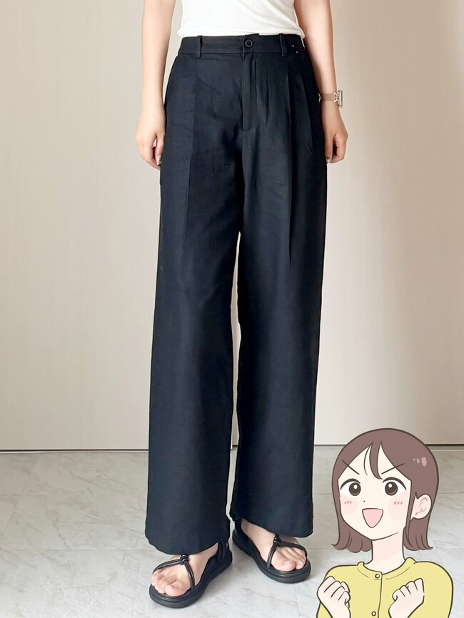 「試着して即決でした」ユニクロの“風を通すパンツ”脚のラインをまるっとカバーできて楽ちん！「思わず2色買い！」「真夏でもストレスなく着用できそう」