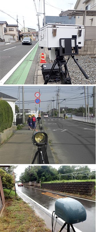 可搬式速度自動取締装置の例