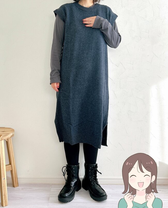 「毎年リピートしてます」cocaの“ゆったりニット”お尻をまるっと隠せて天才すぎる…！「痩せてみえる」「腰回りもすっきり」