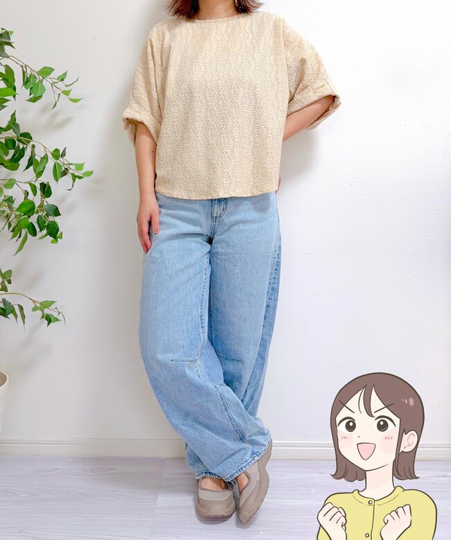 【しまむら】可愛すぎて2色買いした！1089円の「華やかトップス」後ろ姿までステキなんです！《購入レビュー》