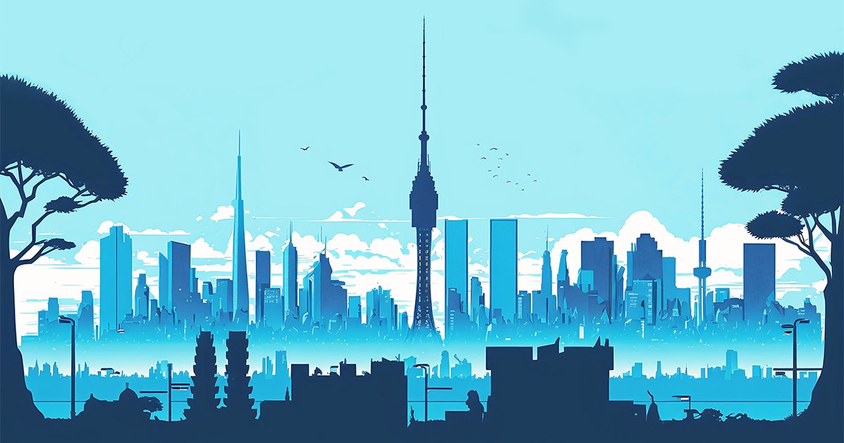 都会のイラスト