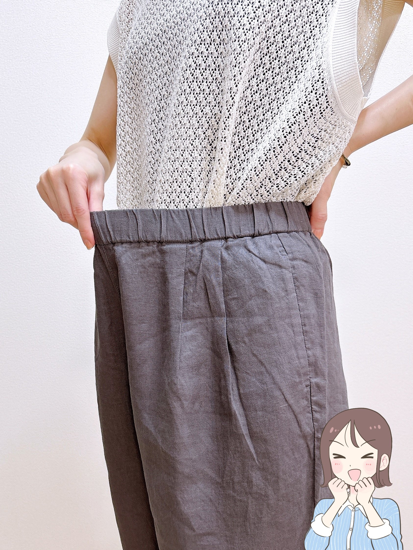 「全色買いました」無印良品の“リピーター続出ワイドパンツ”通気性バツグンで暑い日も快適！「夏のボトムはこれ一択」「毎年愛用しています」【購入レビュー】