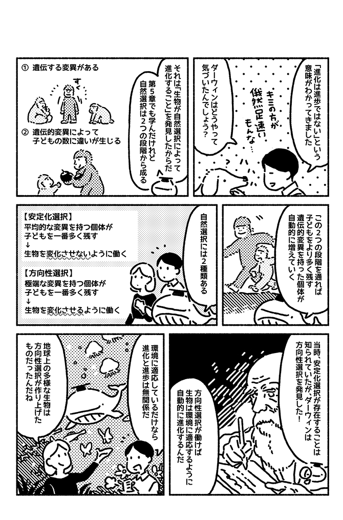 マンガでわかる「進化」とは「進歩して向上すること」ではない
