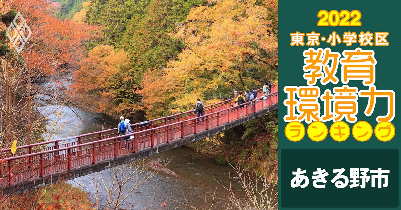 小学校区「教育環境力」ランキング！あきる野市