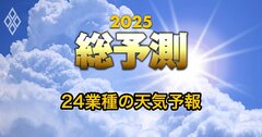 【主要24業種の天気予報2025】銀行、商社、自動車、コンビニ…「業績」「米中ビジネス」「人手不足・リストラ」どうなる?