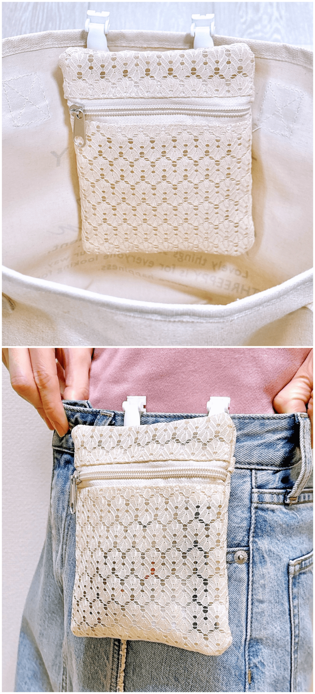 バッグにポケットがないときに大助かり!ダイソーの“移動できる収納ポケット”小物がサッと取り出せて便利すぎる!