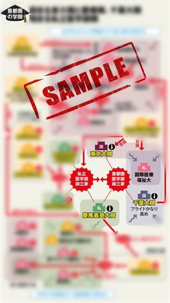 図_首都圏の学閥（サンプル）