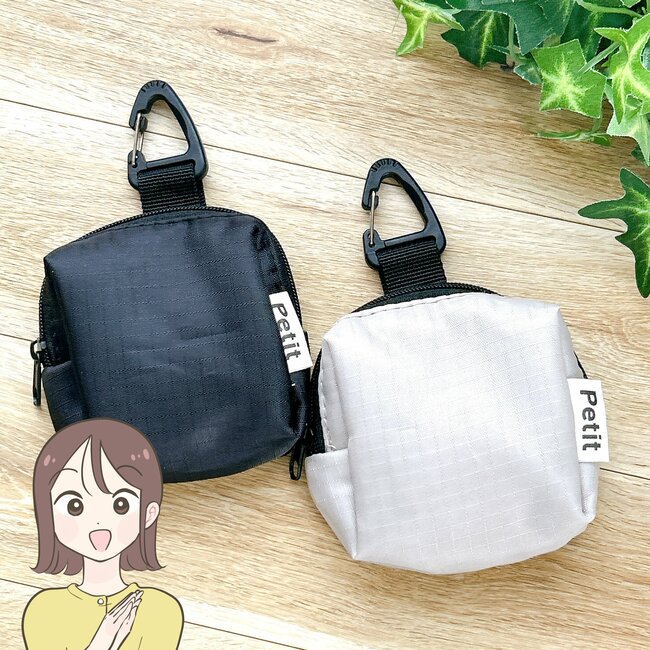 ミニ財布にちょうどいい…!セリアの「ミニチュアみたいなポーチ」ガバッと開いて取り出し楽ちんです!