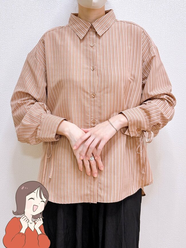 【しまむら】1枚着るだけでコーデがサマになる!おしりまで隠れる「ふんわりブラウス」オシャレに体型カバーできて感動!《着用レビュー》