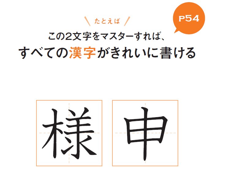 【NHK「あさイチ」で話題!】美文字になるためには、「様」と「申」だけ練習すればよい!?