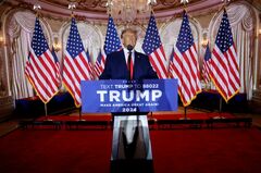 トランプ氏、2024年大統領選への出馬を表明