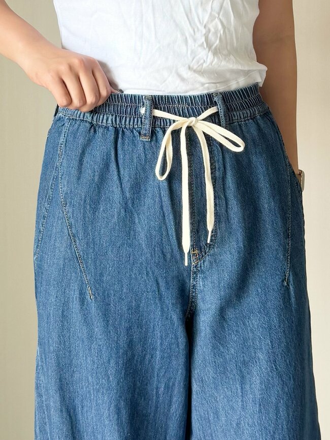 【しまむら】ぽわんとしたシルエットが綺麗！2189円の「楽ちんワイドパンツ」スウェット感覚ではけて快適です！《購入レビュー》