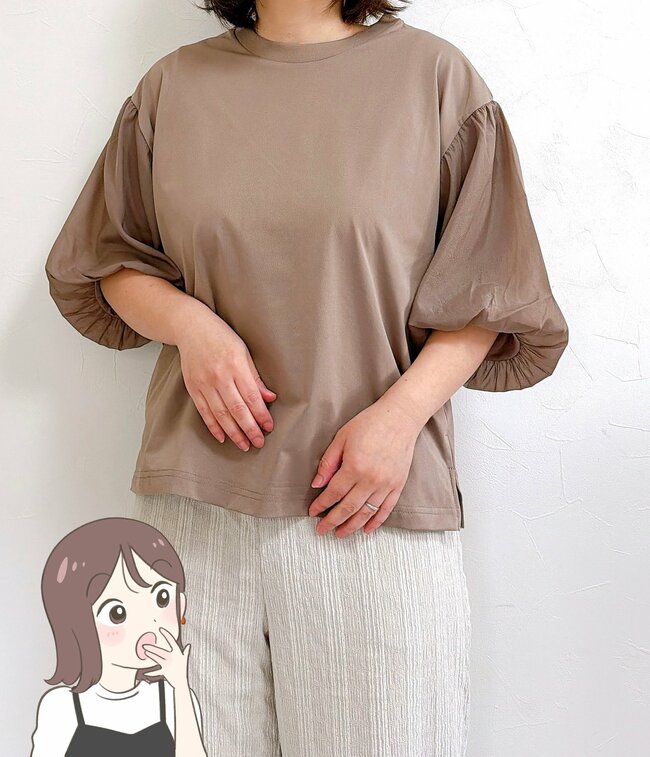 「本当に涼しくて軽い！」ワークマンの“さらさらトップス”二の腕がまるっと隠れるボリューム袖がかわいい！「同僚に褒められました」「袖が可愛くて一目惚れ」