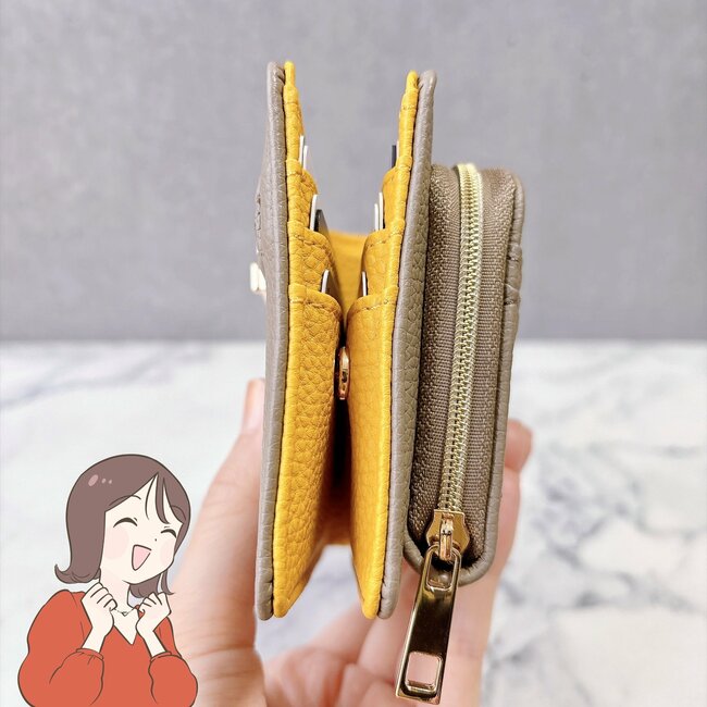 小銭が取りやすくて感動…！ハニーズの“コンパクトな財布”お会計がスムーズになった！「ぜーんぶ収まります」「これからも愛用します」《購入レビュー》