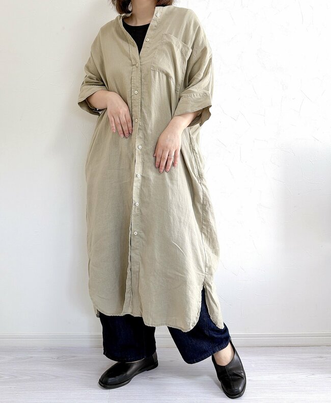 全身をまるっと体型カバー！しまむらの「楽ちんワンピース」今から秋までガンガン着回せます！《購入レビュー》