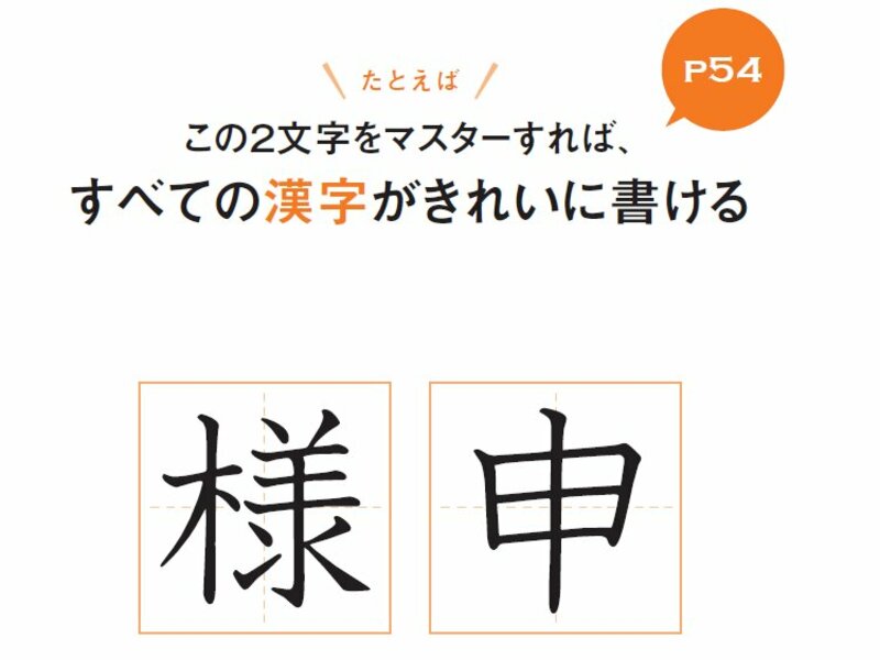 【NHK「あさイチ」で話題！】<br />美文字になるためには、<br />「様」と「申」だけ<br />練習すればよい!?