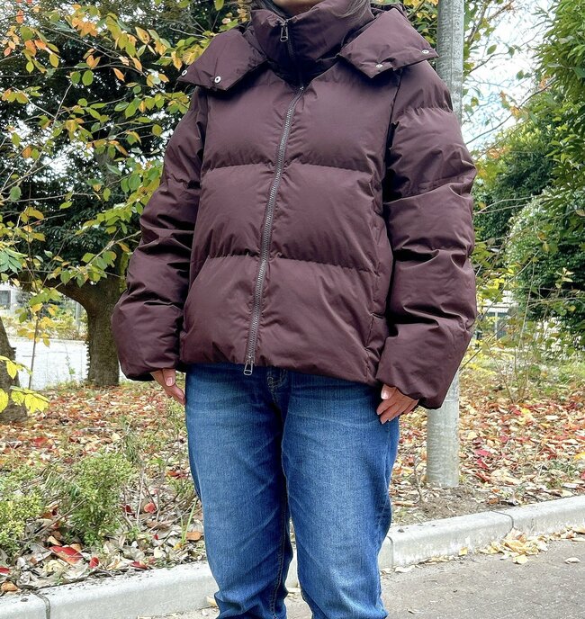 マフラーなしでも首元ポカポカ!しまむらの「ゆったりアウター」シルエットが綺麗だし、お尻まで隠せて嬉しい~!