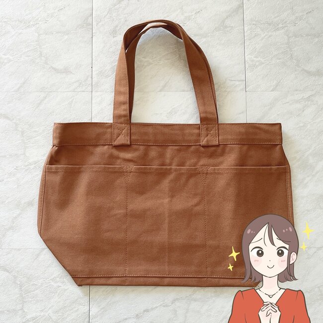 「衝動買いしました」「可愛くてオシャレ」無印良品の“大容量トートバッグ”ポケットたくさんで使いやすい！「丈夫なところがオススメ」