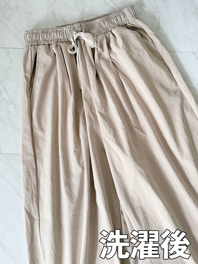 【しまむら】サラッとして気持ちいい！1639円の「風を通すワイドパンツ」たっぷり着回せてコスパ抜群です！《購入レビュー》