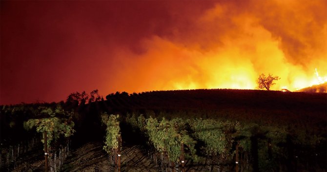 米カリフォルニア州の山火事