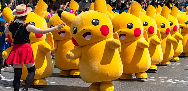 ピカチュウの行進