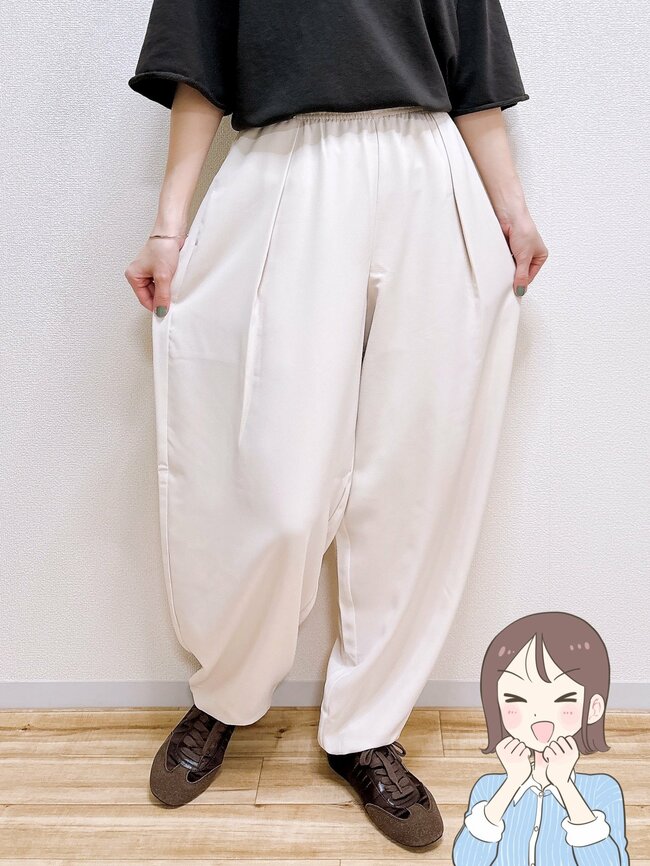 「全色コンプしました」GUの『2990円バルーンパンツ』が大好評「ほぼこれしかはいてない」「1着は持っていたいパンツ」《購入レビュー》