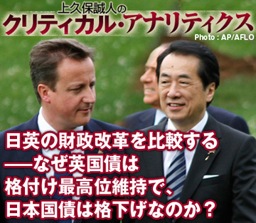 日英の財政改革を比較する――なぜ英国債は格付け最高位維持で、日本国債は格下げなのか？