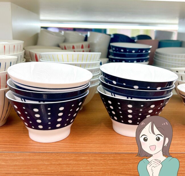 全種類買って正解でした!セリアの「昭和レトロなお茶碗」定食屋さんみたいでテンションが上がります!