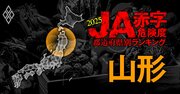 【山形】JA赤字危険度ランキング2025、15農協中5農協が赤字！最大赤字額は1.5億円