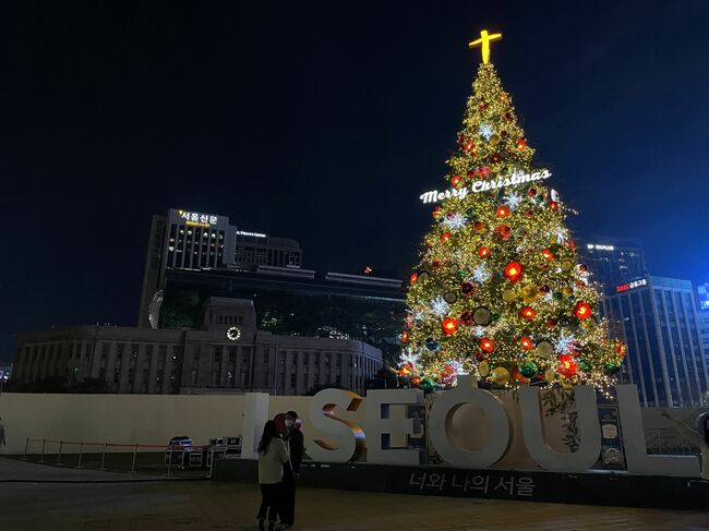 韓国・ソウルの「映える」クリスマス・イルミネーション、今年の様子は？【明洞エリア】