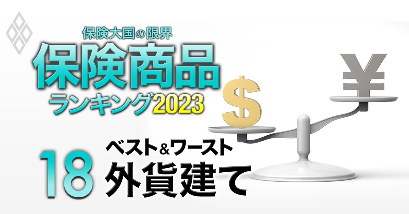 【外貨建て保険ランキング2023】2位メットライフ「ドルスマートS」、1位は？円安で人気も為替リスクに注意！