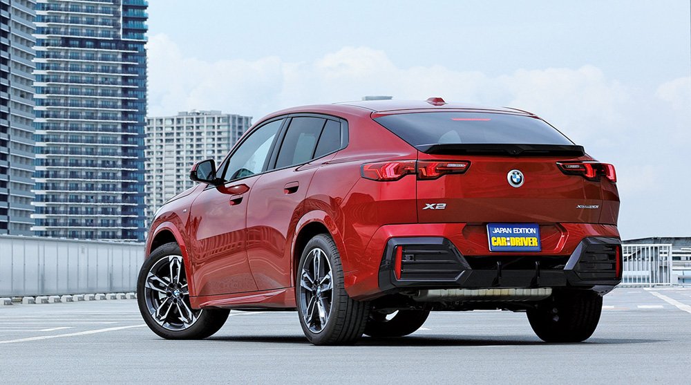 BMW X2 xドライブ20i Mスポーツリアビュー