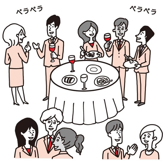 外国人との立食パーティなどで<br />孤立しないために<br />おすすめの方法とは？