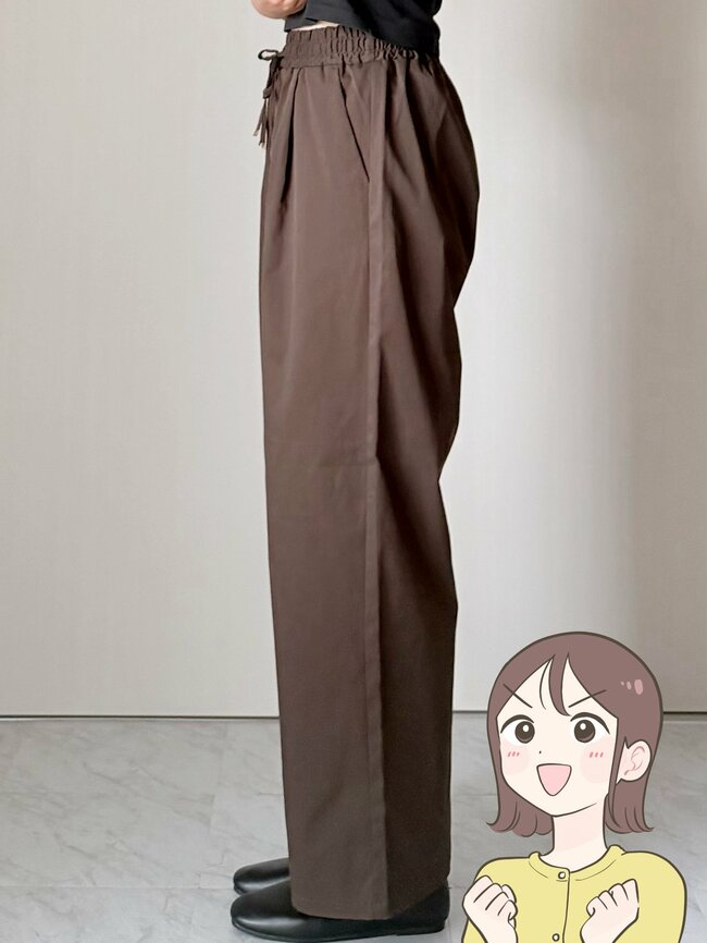 【しまむら】楽ちんすぎて毎日はきたい！1639円の「着回しワイドパンツ」脚長効果もバツグンです！《購入レビュー》