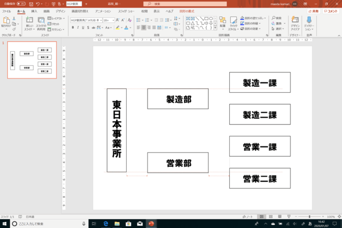 【パワーポイント最速仕事術】階層フローチャートは「最下層」から作り始める！