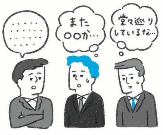 【中学英語でスッキリ】「堂々巡りしてるよね」を自然に伝える英語フレーズ