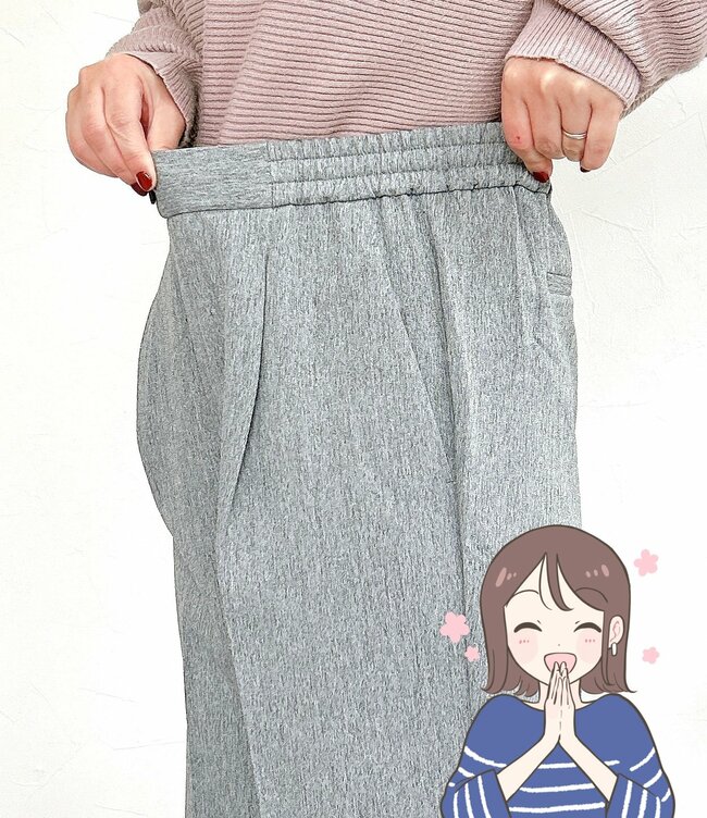 「勢いで3色買いしました」グローバルワークの“シワになりにくいパンツ”楽ちんなのにオシャレで手放せない…!「太ももがスッキリ」「1年中履ける」