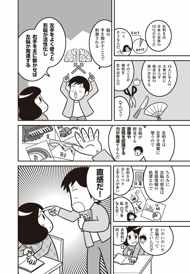 【マンガ】脳科学で判明！左利きの「選ばれた才能」