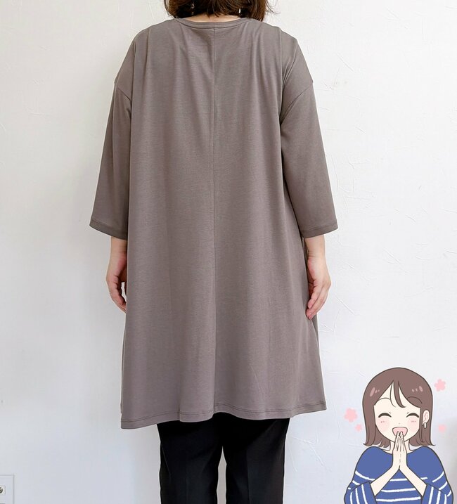 お尻や太ももをまるっと隠せる！無印良品の「なめらかワンピース」気持ち良すぎてずっと着ていたい…！《購入レビュー》