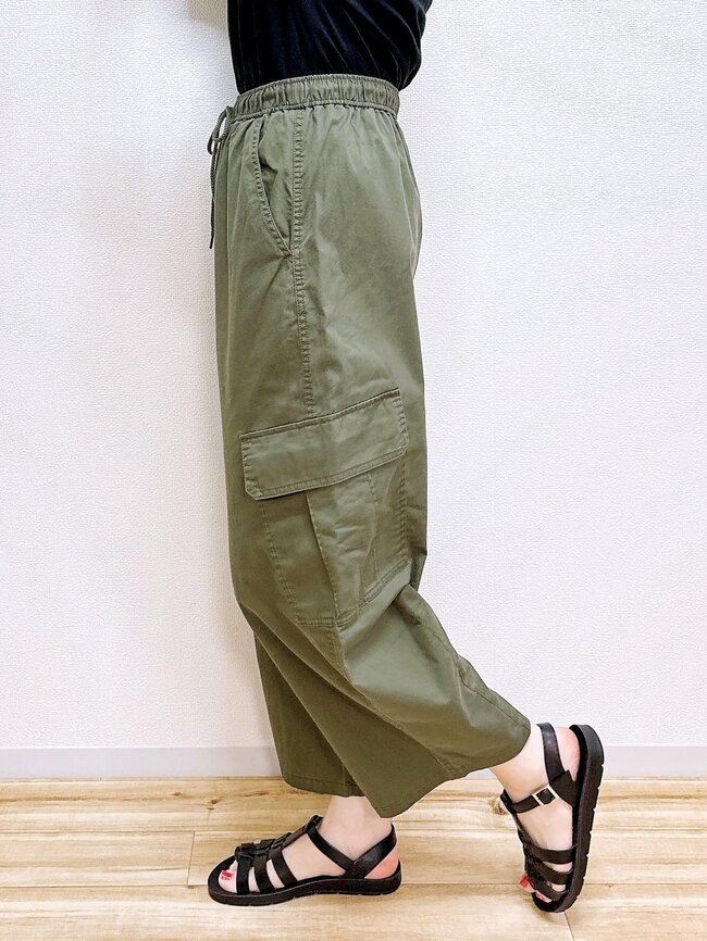 「全色買いました」「完全一目惚れ」GUの“楽ちんワイドパンツ”ポケットたくさんで快適すぎる！「動きやすいし使い勝手も良い」