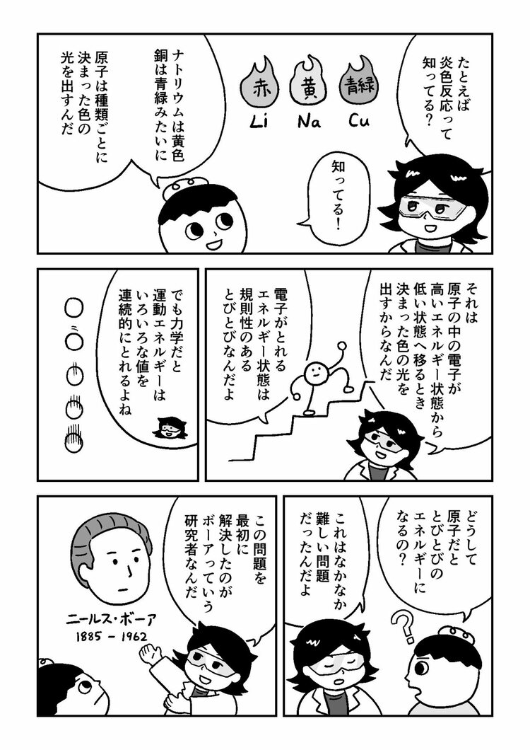【マンガでわかる量子力学】花火でよく聞く「炎色反応」が原子の世界を簡単に理解できる鍵だった!?