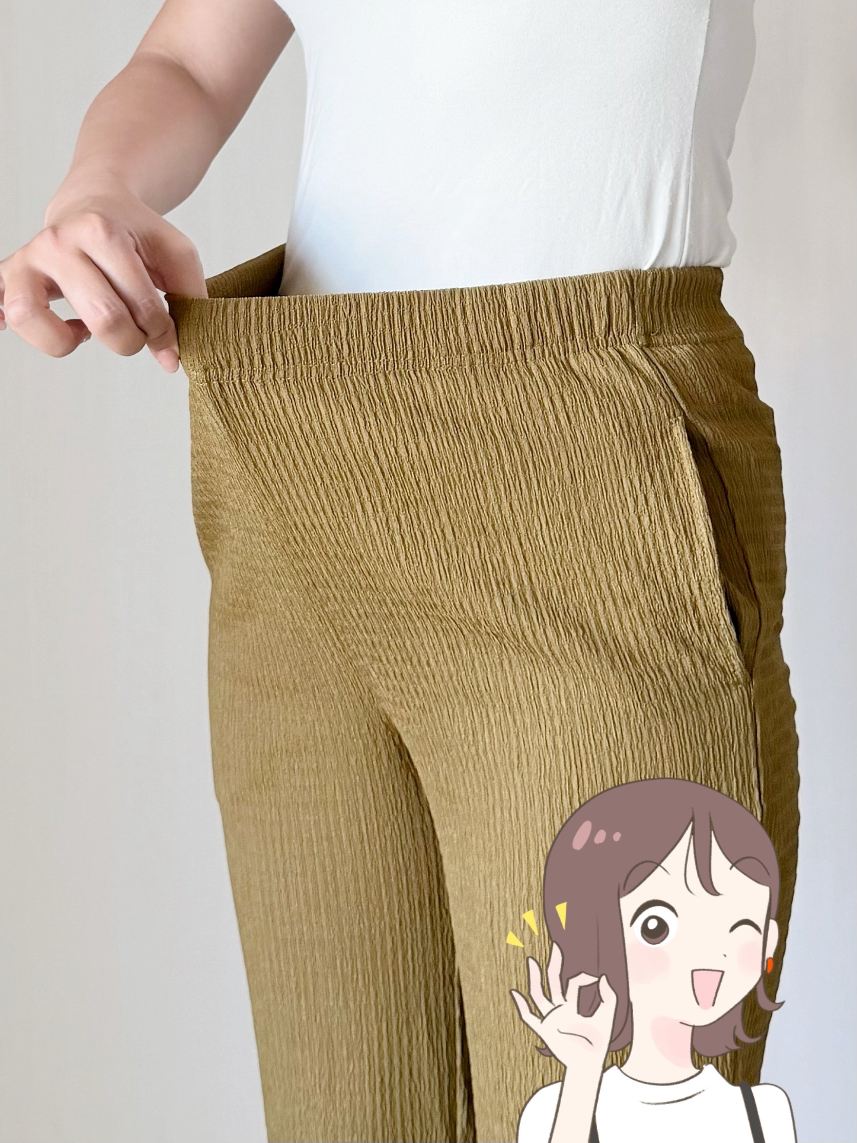 【しまむら】しめつけ感ゼロで楽ちん！1089円の「ビヨーンと伸びるパンツ」脚がすらっと見えて最高《購入レビュー》