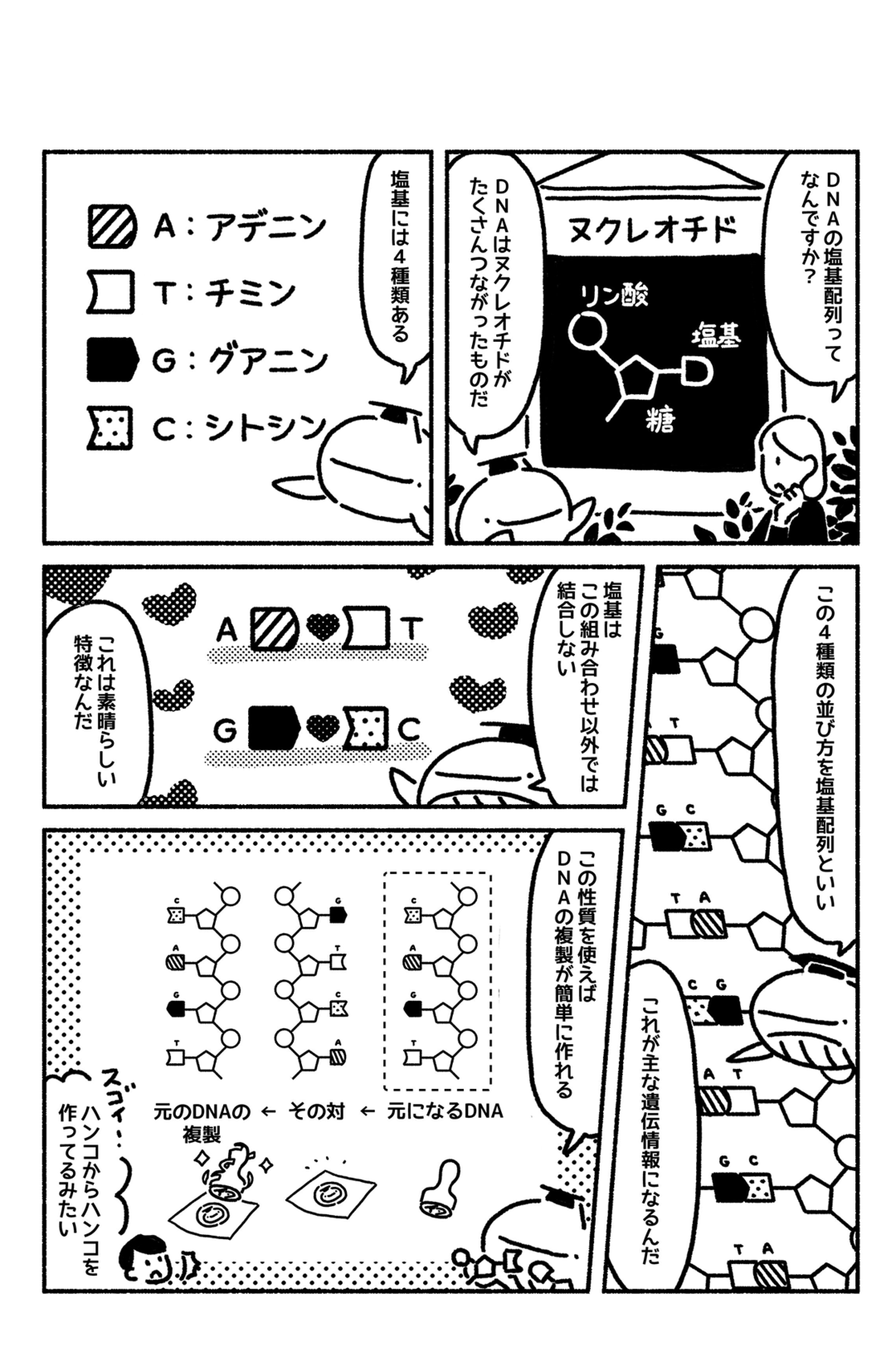 マンガでわかる「生物」の遺伝は、ブロック遊びに似ている