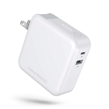 急速充電対応のコンセント充電機能付きモバイルバッテリー