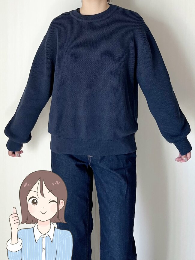 「形がめっちゃ可愛く、高見えします」GUの“楽ちんニット”上半身をまるっとカバーできて嬉しい「ヘビロテまちがいなし」「2色買いした」