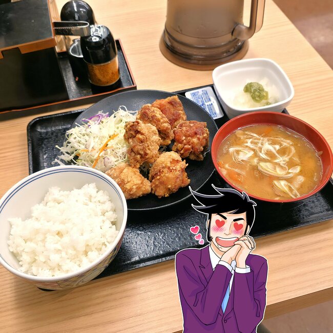 「吉野家で一番美味いのは唐揚げ」「デカいし、おいしい」吉野家の“から揚げ定食”食べ応えがスゴかった！「から揚げの吉野家でもいいぐらい」