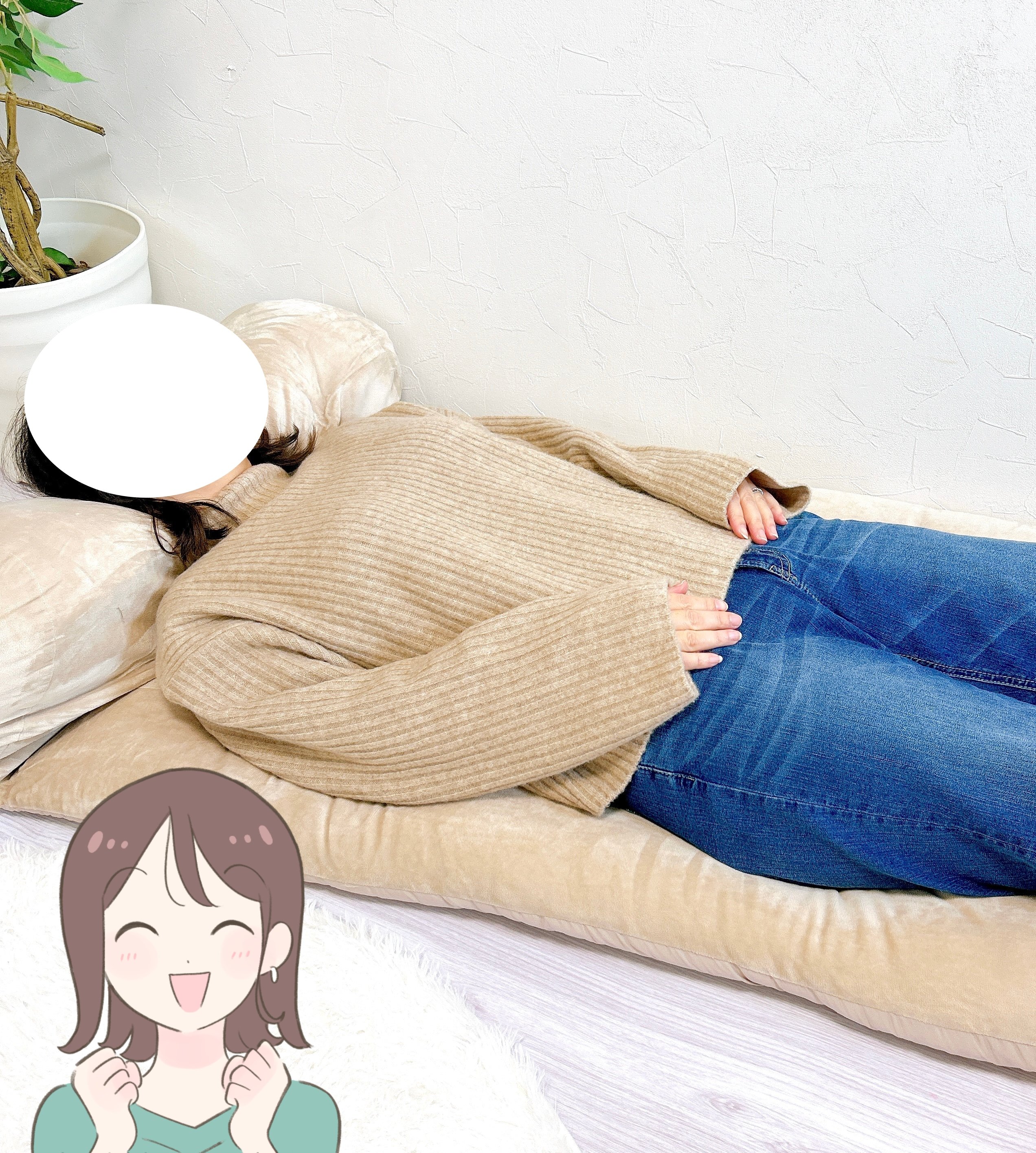 一度寝たら最後…カインズの“人をダメにするロングクッション”が雲みたいにフッカフカ！「ごろ寝に最高」「すぐに寝てしまいます」